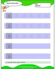 okul öncesi çizgi çalışma sayfaları